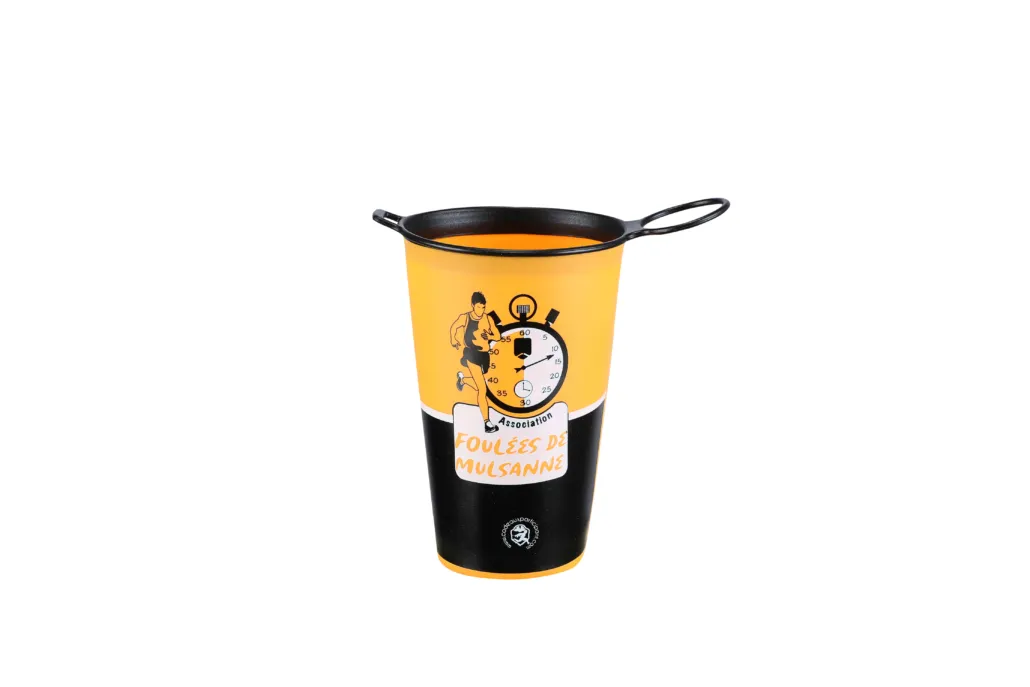 personalized reusable collapsible cup for trails, running and events personalized reusable collapsible cup for trails, running and events