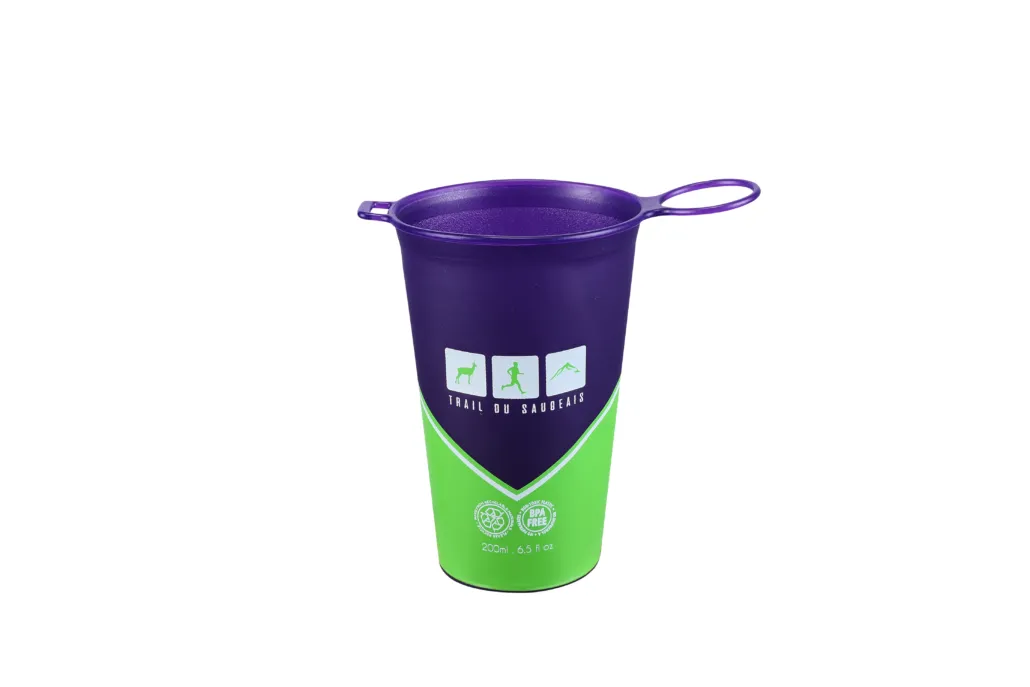 personalized reusable collapsible cup for trails, running and events personalized reusable collapsible cup for trails, running and events