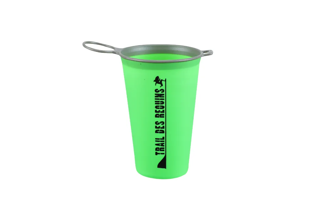 personalized reusable collapsible cup for trails, running and events personalized reusable collapsible cup for trails, running and events