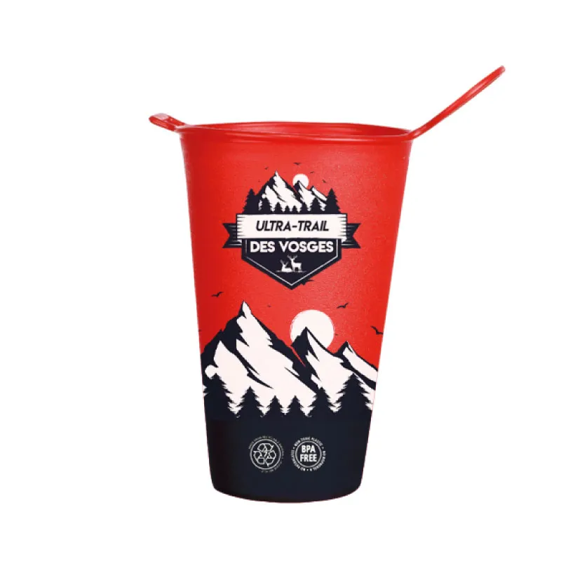 personalized reusable collapsible cup for trails, running and events personalized reusable collapsible cup for trails, running and events