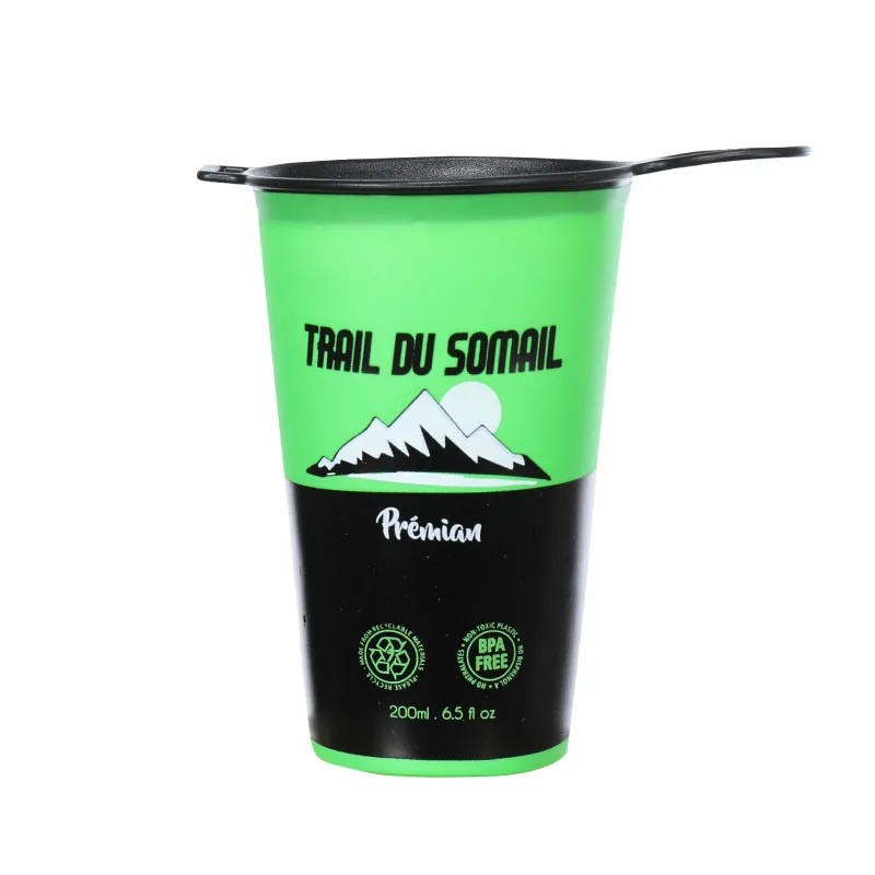 personalized reusable collapsible cup for trails, running and events personalized reusable collapsible cup for trails, running and events